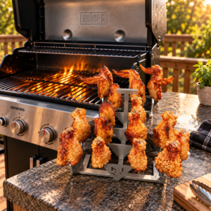 WingRack 20 - Portable Stainless Steel Grill Rack